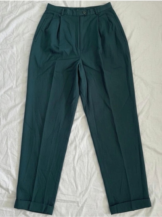Evan Picone Pants - Evan Picone Vintage Green Trousers Pants Women 8 / 10 Medium
